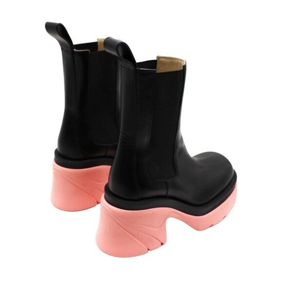 Wardrobe 02 Flash Contrast-Sole Tire Ankle Boots - Picture 4 of 8